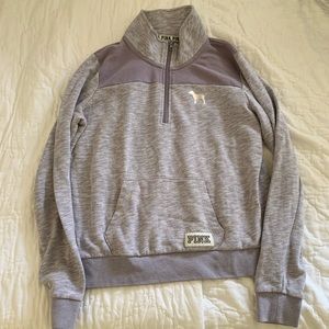 Victoria secrets PINK quarter zip pull over
